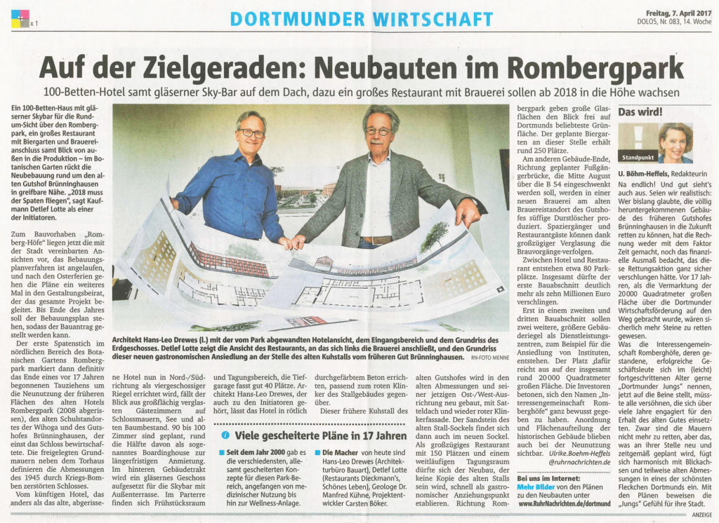 Zeitungsartikel Rombergpark